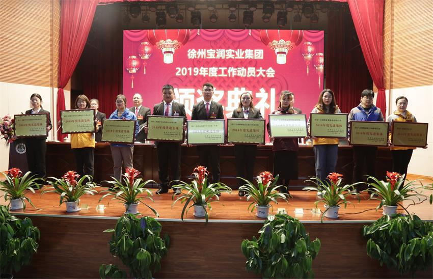 乐动官方网站,乐动ledong(中国)2019年度工作动员大会---集团公司领导为先进单位和先进个人代表颁奖
