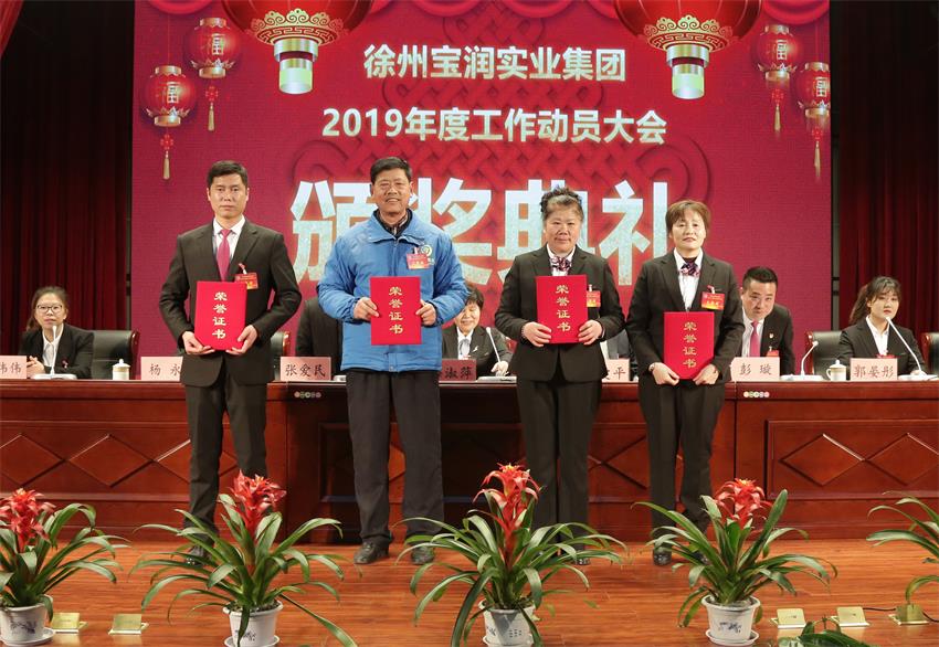 乐动官方网站,乐动ledong(中国)2019年度工作动员大会---集团公司领导为先进单位和先进个人代表颁奖